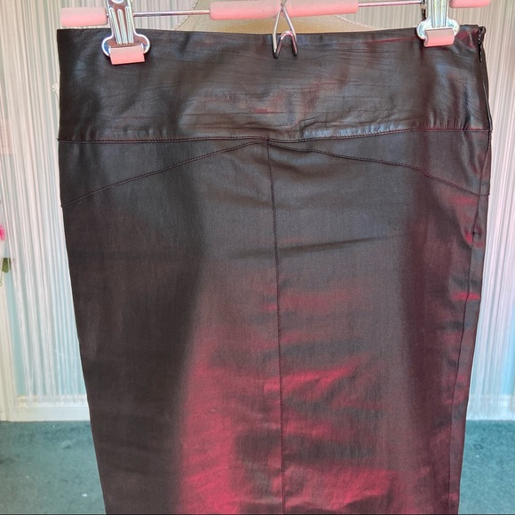 Robert Rodriguez Black Slim Skirt with Real Leather Waist Trim Size 4 - Picture 5 of 16